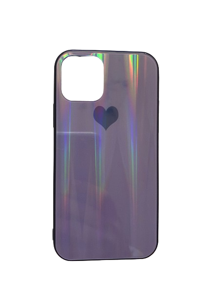 buy Amazing Iphone 11 case on sale -Purple holographic heart